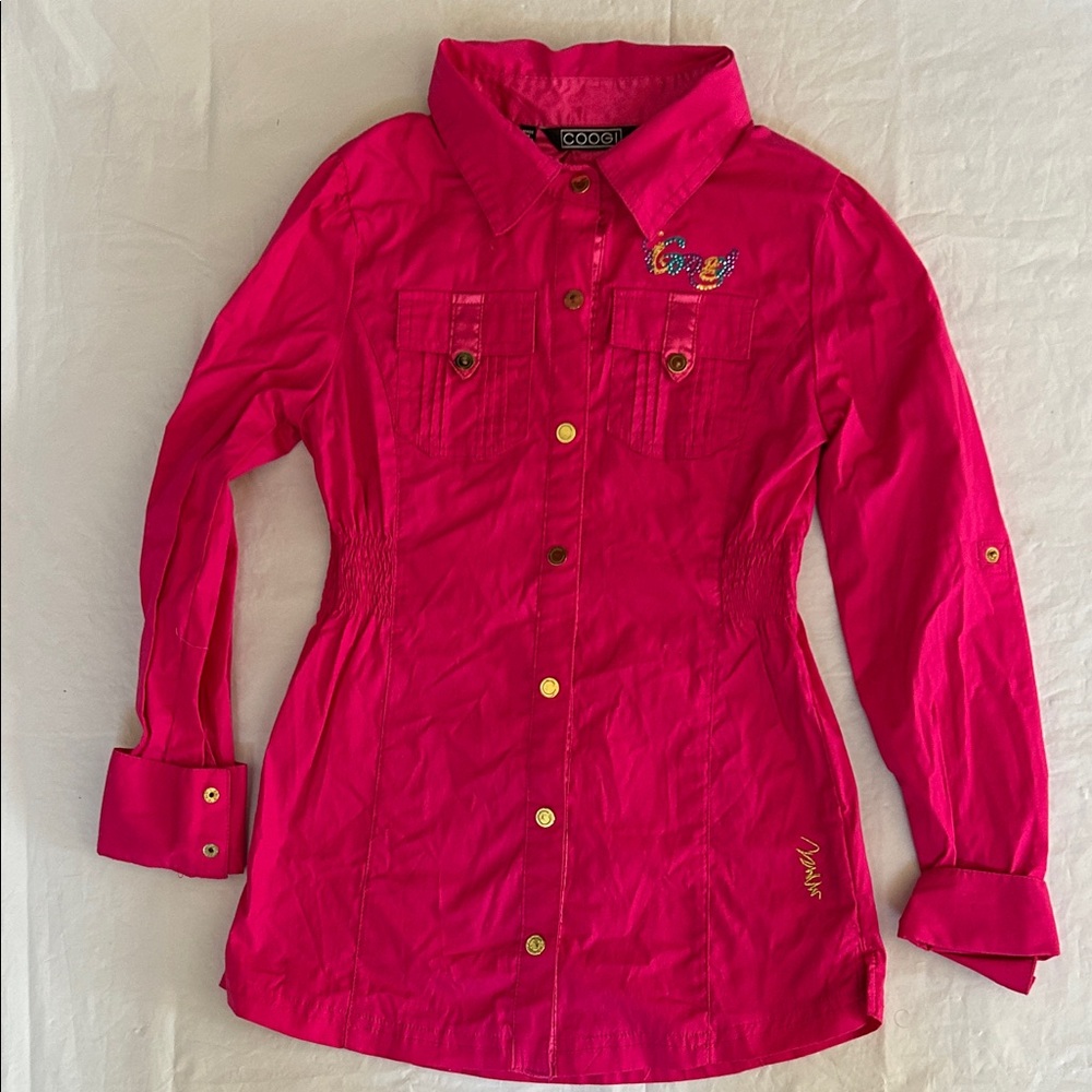 COOGI Pink Button Down Kids Shirt